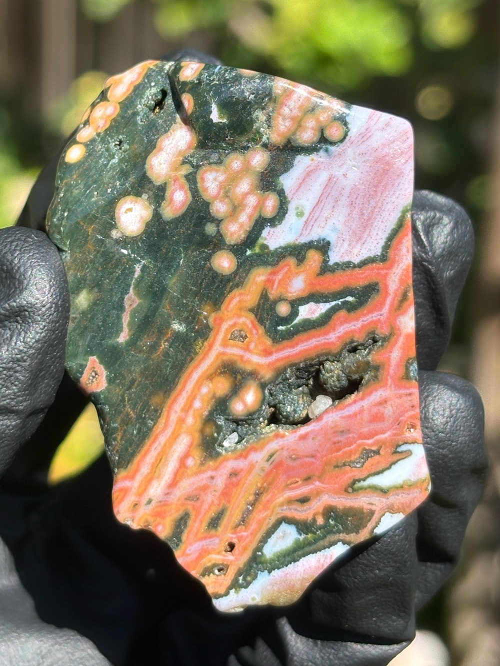 Druzy Ocean Jasper Crystal Freeform - Polished Sea Jasper